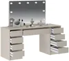 Vente-unique - JENEMI Schminktisch Holz, Platte Beige - B 53,6 cm x H 142,6 cm x L 152,3 cm Bild 4