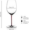 RIEDEL 4900/0DR FATTO A MANO Cabernet / Merlot Weinglas - Stiel DRACHENROT Bild 2