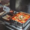 BURNHARD® Camping Kochgeschirr Edelstahl, 1,2 l, All-in-One Cooking, multifunktional, 6,5 x 19 x 14,5 cm – Universal & JONES Serie, Silber Bild 2