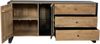 Sideboard LIV mit Schubladen - Mangoholz Schwarz Matt 81 x 47 x 173 cm | Schrank Flur Schlafzimmer Kommode Bild 3