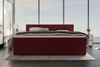 Boxspringbett Valerio Familienbett - Webstoff - bordeaux - 260x200 cm Bild 3