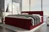Boxspringbett Valerio Familienbett - Webstoff - bordeaux - 260x200 cm Bild 2