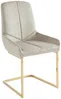 Vente-unique - BERLONA Stuhl SamtStoff Beige - B 58 cm x H 96 cm x L 53 cm Bild 2