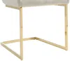 Vente-unique - BERLONA Stuhl SamtStoff Beige - B 58 cm x H 96 cm x L 53 cm Bild 4