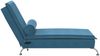vidaXL Massage-Chaiselongue mit Nackenrolle Blau Samt 379467 Bild 5