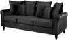 3-Sitzer Sofa Samtstoff schwarz BORNHOLM Bild 4