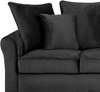 3-Sitzer Sofa Samtstoff schwarz BORNHOLM Bild 5
