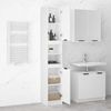 vidaXL Badschrank Weiß 32x34x188,5 cm Holzwerkstoff 811322 Bild 4