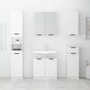 vidaXL Badschrank Weiß 32x34x188,5 cm Holzwerkstoff 811322 Bild 3