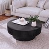 Celya Couchtisch Akzent-Teetisch rund 75 cm (Mit verstecktem Stauraum unter der Tischplatte, einzigartige Pilzform), idealen Ergänzung für Wohnzimmer, Schlafzimmer oder Büro Bild 3