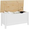 vidaXL Aufbewahrungsbox HILL Weiß und Honigbraun 90 x 40 x 45 cm 42025032 Bild 3