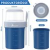 Bugucat 2in1 Müslibecher to Go Set 560ml+310ml Yoghurt Salatbecher Blau+Grün Bild 2