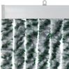 Moritz Flauschvorhang aus Chenille 100 x 200 cm weiss/silber/grün meliert Türvorhang als Fliegenschutz Insektenschutz für Camping Wohnwagen Bild 4