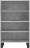vidaXL Highboard Betongrau 57x35x90 cm Holzwerkstoff 827240 Bild 4