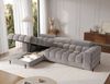 MOEBLO Ecksofa Neviro, Robuste Verarbeitung, verstellbare Kopfstützen und integrierter Bettkasten für maximalen Komfort und Funktionalität, Eckcouch Wohnlandschaft Sofa mit Ottomane Eckgarnitur Polsterecke, (BxHxT):285x72-93x181 cm Bild 4