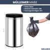Sensor Mülleimer Küche 60L Edelstahl - Automatik Bewegungssensor Klemmring | Smarter Abfalleimer mit Deckel Müllbehälter Kücheneimer Bild 3