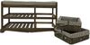 Sitzbank 2 Rattankörbe Braun Stauraum NEU Lowboard Ablage Rattan Weidenkörbe Country Korb Sitzkommode Schuhschrank Fächer Dekoration Augbewahrungsbank Bild 3