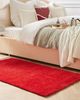 Teppich rot 80x150 cm Shaggy DEMRE Bild 3