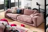 KAWOLA Sofa MADELINE 3-Sitzer Cord rosa 85 x 127 x 290 cm Bild 2