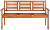 vidaXL 3-Sitzer-Gartenbank mit Auflage 150 cm Massivholz Eukalyptus 3061011 Bild 3