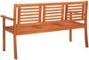 vidaXL 3-Sitzer-Gartenbank mit Auflage 150 cm Massivholz Eukalyptus 3061011 Bild 5
