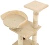 vidaXL Katzen-Kratzbaum mit Sisal-Kratzsäulen 65 cm Beige 170609 Bild 4
