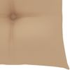vidaXL Gartenstühle mit Beigen Kissen 3 Stk. Massivholz Teak 3062532 Bild 5