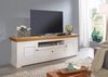 Wohnwand >WZ-0133< (3-teilig) weiss / eichefarbig - 377x214x42 (BxHxT) Bild 4
