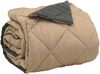 vidaXL Ganzjahresbettdecke Anthrazit und Taupe 200 x 200 cm Mikrofaser 42025539 Bild 5
