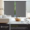 KESSER® Senkrechtmarkise Außenrollo Handkurbelmechanismus Balkonrollo Sonnen & Sichtschutz Beschattung Sonnenschutz Außen Rollo mit Kurbel Markisenkasten Balkon & Terrasse Inkl. Montageset & Abdeckung Grau, 160 x 250cm Bild 5
