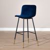 Bronx71 Barhocker Samt Mikky 65 - 78 cm blau - 2er Set Bild 5