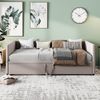 PXloue Polsterbett Daybett Tagesbett Ausziehbett (Ohne Matratze), Schlafsofa,mit Unterbett 90x200cm/180x200cm und Lattenrost,Samt Bild 2