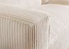 Sofa 3-Sitzer 286x103x69 Cord elfenbein VALENCIA Bild 5