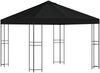 vidaXL Pavillon 3 x 3 m Schwarz Polyester und Stahl 190 gsm 900334 Bild 2