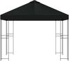 vidaXL Pavillon 3 x 3 m Schwarz Polyester und Stahl 190 gsm 900334 Bild 3