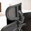 Bürostuhl Schwarz Mesh ergonomisch höhenverstellbar mit Kopfstütze & Lendenwirbelstütze Bild 5