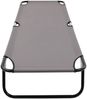 vidaXL Klappliege Grau Stahl 47757 Bild 5