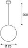 SLV 165390 ROTOBALL 25 Pendelleuchte weiss E27 max. 24W Bild 4
