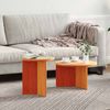 Couchtisch, Sofatisch 2 pcs Wachsbraun Massivholz Kiefer Bild 2