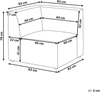 Eckmodul LEMVIG Cord Beige rechtsseitig Bild 2