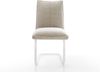 Freischwinger Lelio-Flex Webstoff Soft Beige Freischwinger flach Weiß Taschenfederkern Bild 2