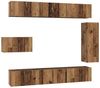 vidaXL TV-Schrankset Wandmontiert 8 pcs Altholz Holzwerkstoff 3393132 Bild 2