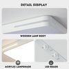 style home LED Deckenleuchte Deckenlampe Rechteckige Bürolampe, dimmbar mit Fernbedienung, 192W, Weiß, LED fest integriert, einstellbar von warmweiß bis kaltweiß, moderne Lampe für Wohnzimmer Schlafzimmer, 90x60x6cm Bild 3