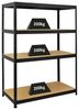 PROREGAL Schwerlastregal Big Elephant | HxBxT 160 x 120 x 60 cm | Fachlast 200kg | Schwarz | Kellerregal, Steckregal, Garagenregal, Lagerregal Bild 4