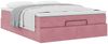 vidaXL Ottoman-Bett mit Matratze Rosa 140x190 cm Samt 3311188 Bild 5