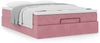 vidaXL Ottoman-Bett mit Matratze Rosa 140x190 cm Samt 3311188 Bild 4
