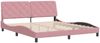 vidaXL Bettgestell ohne Matratze Rosa 180x200 cm Samt 3207940 Bild 3
