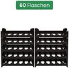 ARTECSIS Weinregal Stapelbar, Flaschenregal Kunststoff, Gastronomie-Qualität, Schwarz, Verschiedene Mengensets 10-tlg, Made In Austria Bild 5