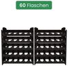 ARTECSIS Weinregal Stapelbar, Flaschenregal Kunststoff, Gastronomie-Qualität, Schwarz, Verschiedene Mengensets 10-tlg, Made In Austria Bild 4