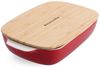 KitchenAid Stoneware Backform Rechteckig Keramik Antihaftbeschichtung mit Bambusdeckel, 26 cm/1,9L, PFAS-Frei, Langlebig, Pl Bild 5